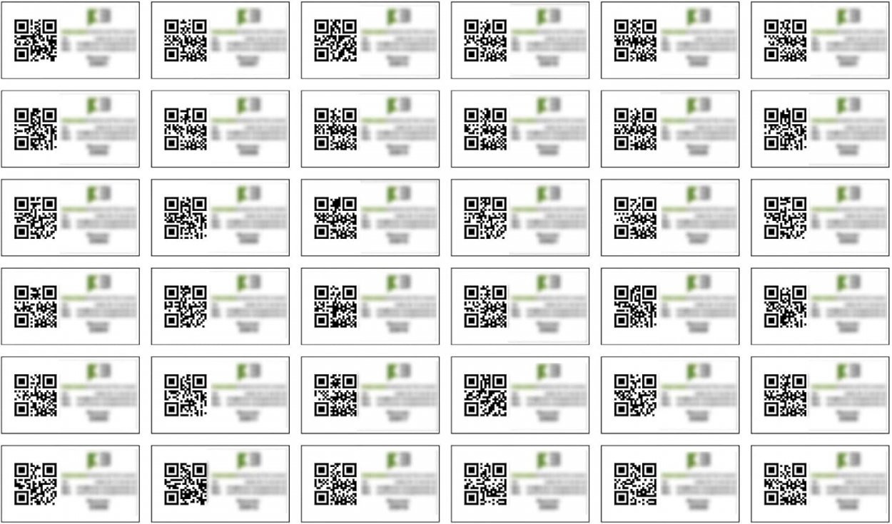 QR-Code Etiketten fortlaufende Nummer Barcode Wartungsaufkleber inkl. Ihrem farbigen Logo | DIN A4